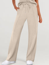 Load image into Gallery viewer, Full Size Round Neck Top and Drawstring Pants Set
