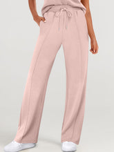 Load image into Gallery viewer, Full Size Round Neck Top and Drawstring Pants Set
