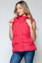 Load image into Gallery viewer, Snobbish Snap and Zip Closure Hooded Vest
