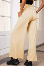 Load image into Gallery viewer, Drawstring Wide Leg Pants with Pockets
