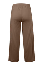 Load image into Gallery viewer, Drawstring Elastic Waist Wide Leg Pants
