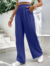 Load image into Gallery viewer, High Waist Wide Leg Pants with Pockets
