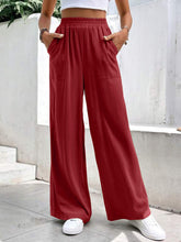 Load image into Gallery viewer, High Waist Wide Leg Pants with Pockets
