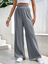 Load image into Gallery viewer, High Waist Wide Leg Pants with Pockets
