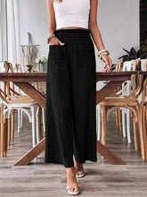 Load image into Gallery viewer, Pocketed Elastic Waist Wide Leg Pants
