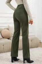 Load image into Gallery viewer, Pocketed High Waist Straight Leg Pants
