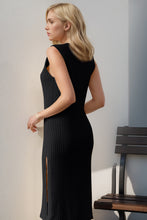 Load image into Gallery viewer, Split Round Neck Sleeveless Dress
