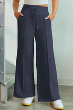 Load image into Gallery viewer, Drawstring Wide Leg Pants with Pockets
