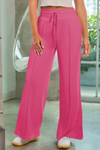 Load image into Gallery viewer, Drawstring Wide Leg Pants with Pockets
