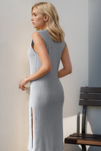 Load image into Gallery viewer, Split Round Neck Sleeveless Dress
