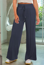 Load image into Gallery viewer, Drawstring Wide Leg Pants with Pockets
