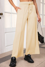 Load image into Gallery viewer, Drawstring Wide Leg Pants with Pockets
