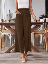 Load image into Gallery viewer, Pocketed Elastic Waist Wide Leg Pants
