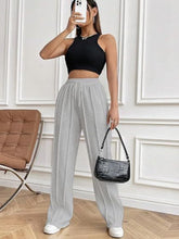 Load image into Gallery viewer, Drawstring Wide Leg Pants with Pockets
