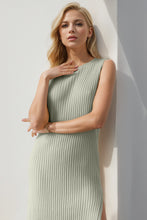 Load image into Gallery viewer, Split Round Neck Sleeveless Dress
