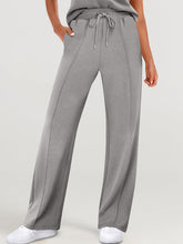 Load image into Gallery viewer, Full Size Round Neck Top and Drawstring Pants Set
