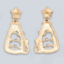 Load image into Gallery viewer, Rhinestone Alloy Cat Earrings
